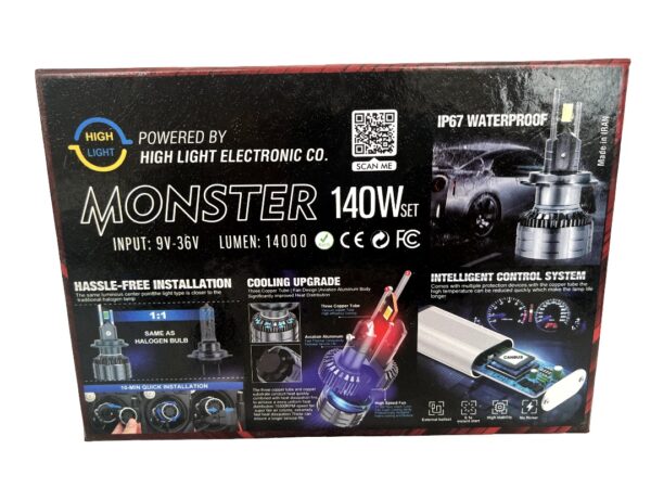 بسته دو عددی هدیلایت مانستر(MonSter)